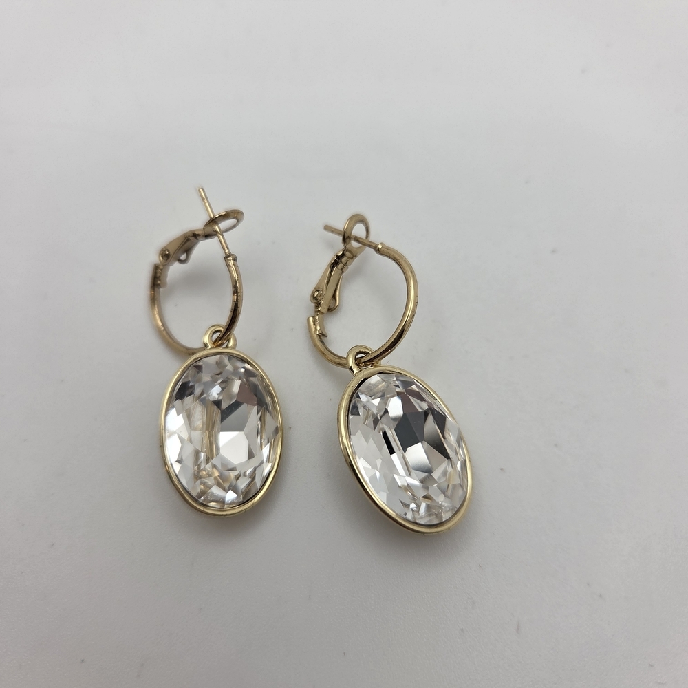 STATE Gold Plated and Clear Crystal Earrings